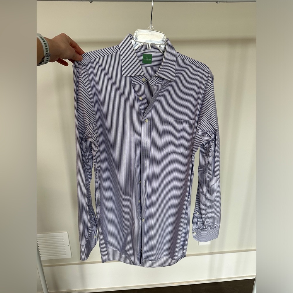 Sid Mashburn- Purple Striped Button-Down